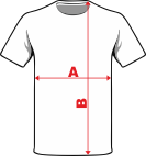 Схема размеров футболки