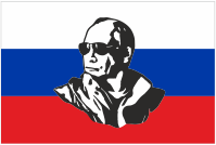 Флаг с Путиным