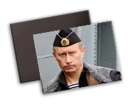 Виниловый магнит с Путиным